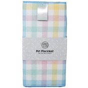 Wholesale - Colorful Gingham Microfiber Pet Placemat C/P 48, UPC: 195010119092